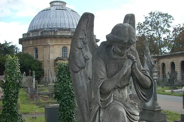 Brompton Cemetery is home to many impressive sculptures and monuments