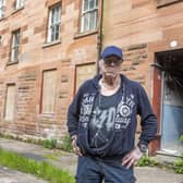Marshal Craig, one of the last remaining residents on Clune Park estate in Port Glasgow which is almost deserted.    