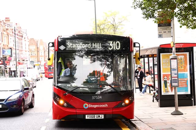 The 310 bus, links Golders Green and Stamford Hill.