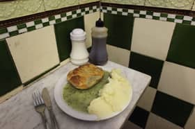 Pie, mash and liquor is a typically British meal made famous in East London 