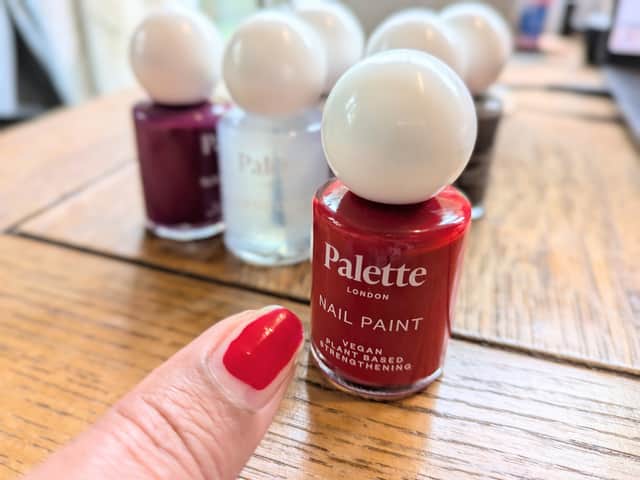 Palette London's award-winning Vermillion Poppy red nail colour