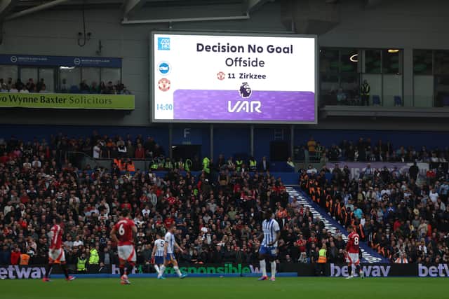 Zirkzee saw a goal disallowed against Brighton.