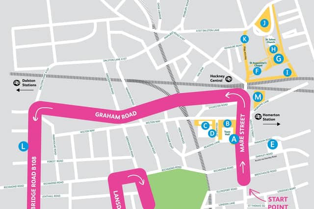 Full Parade route