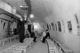 In 1940 the former Tube station was converted into an air raid shelter, which could hold 2,000 people.