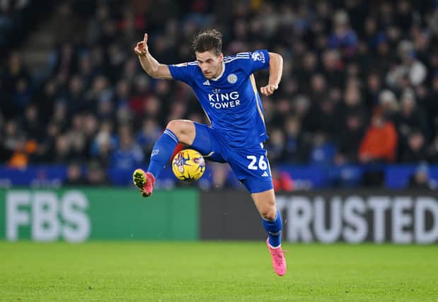 Dennis Praet in action for Leicester City.