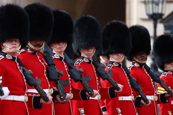 The bearskin caps worn by soldiers outside Buckingham Palace now cost more than £2,000 each