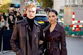 Nara and Lucky Blue Smith at the Burberry Show 
