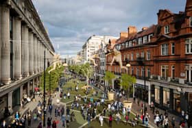 Image of what a pedestrianised Oxford Street would look like