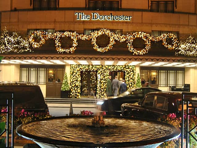 The Dorchester Hotel, Park Lane at Christmas