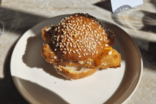 The zero fish finger sandwich.