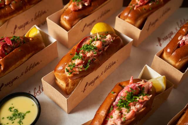 Lobster rolls with lemon mayo and chives