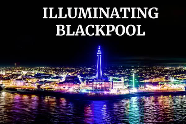 Wide shot photo of Blackpool Illuminations