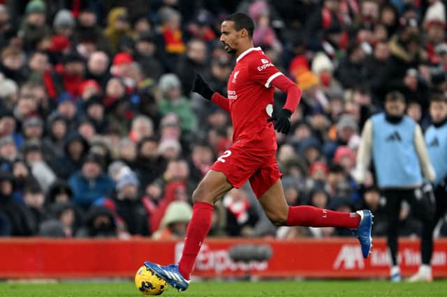 Joel Matip in action for Liverpool last December