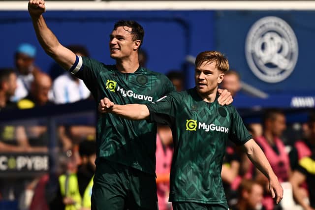 Duncan Watmore celebrates after scoring against QPR.