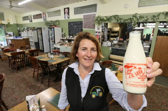 Margaret Lees at the Park Farm shop, tearoom, restaurant and garden centre.