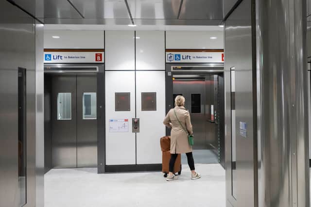 The new ticket hall provides direct step-free access from street to platform via two lifts