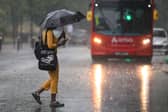 London was hit by heavy rainfall on Sunday night