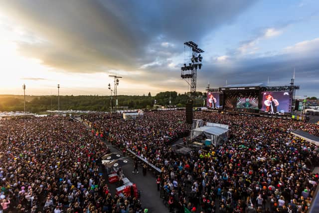 General view during Rock am Ring at Nuerburgring on June 08, 2024 in Nuerburg, Germany.