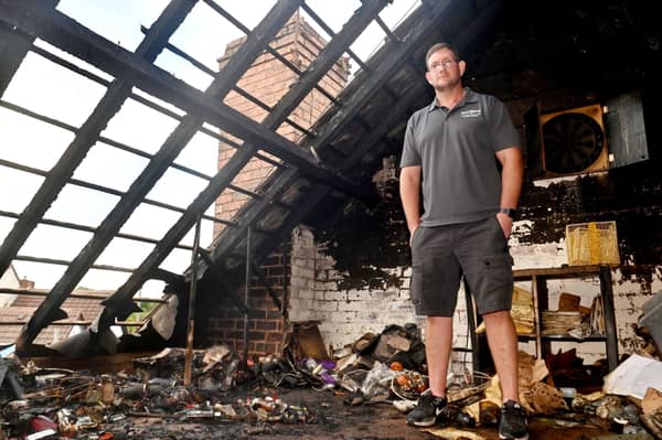 A family has been left without "anything" after a lightning strike caused a devastating fire which spread to three other properties.