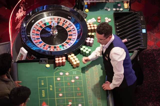 The casino floor at the Hippodrome