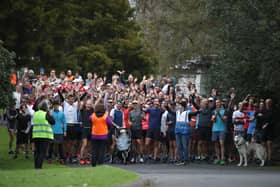 parkrun celebrates its 20th birthday this weekend across the globe - pictured here, an event in New Zealand.
