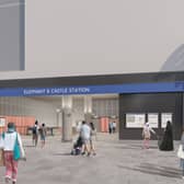 CGI view of Elephant & Castle Tube station entrance