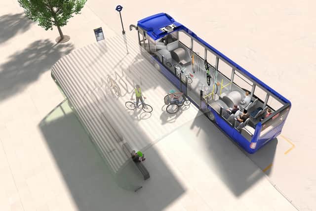 CGI of what cycle shuttle bus might look like