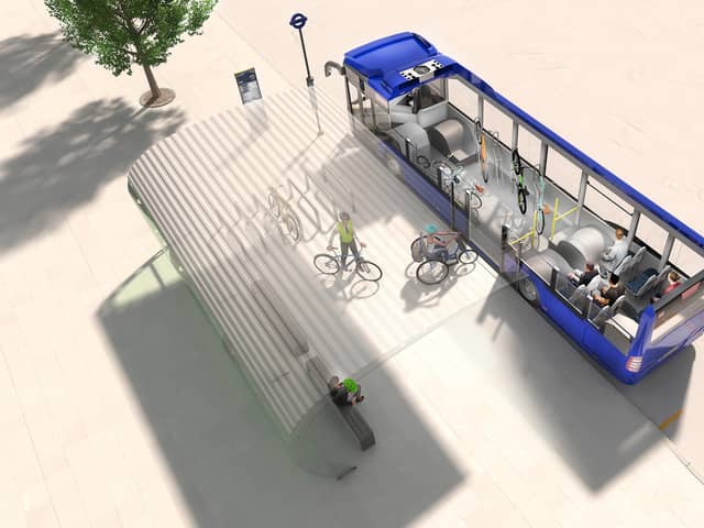 CGI of what cycle shuttle bus might look like