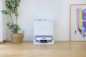 The Ezviz RS20 Pro sits in a smart-looking multi-function base
