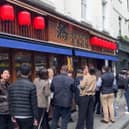 People were queuing down the street for a table! 