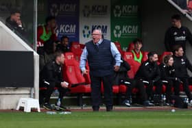 Steve Evans wasn't happy with officiating against Charlton Athletic.