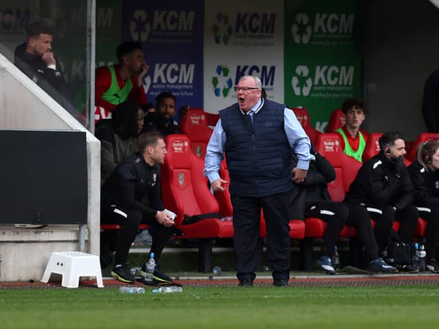 Steve Evans wasn't happy with officiating against Charlton Athletic.