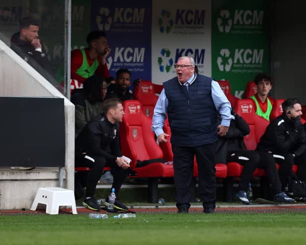 Steve Evans wasn't happy with officiating against Charlton Athletic.