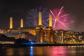 Watch the spectacular firework display from the lift at Battersea Power Station 