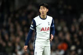 Son Heung-min playing for Spurs.