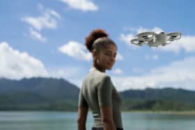 The DJI Neo uses AI to lock on to a person and follow them around