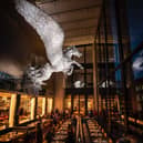 Dine under the magnificent Pegasus sculpture at the Brasserie of Light