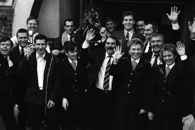 Cast of ITV television show The Bill on December 22, 1988