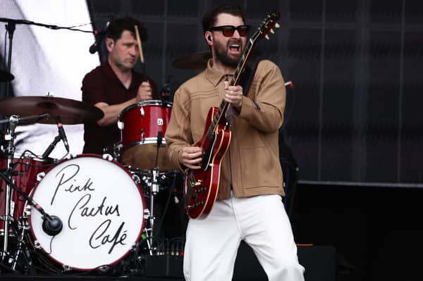 Liam Fray of Courteeners performs on day two of the TRNSMT Festival 2024 at Glasgow Green on July 13, 2024