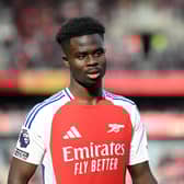 Arsenal winger Bukayo Saka continues to struggle with injury.
