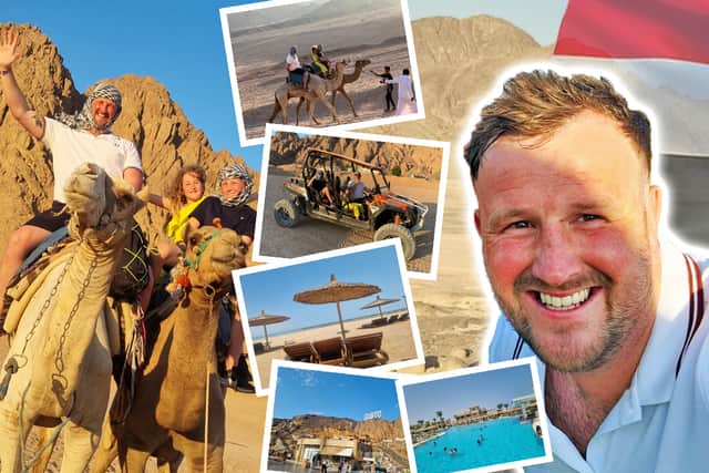 The joys of Sharm El Sheikh, Egypt, with Liam Kennedy and Tui. (pic by Dominic Scurr).