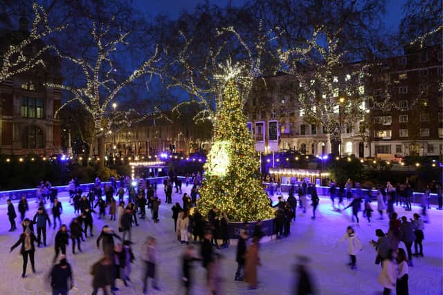 Celebrate the sparkly season with a skate around the Christmas tree in London