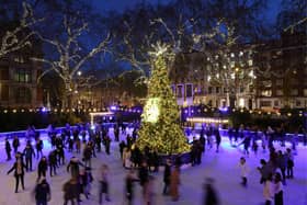 Celebrate the sparkly season with a skate around the Christmas tree in London