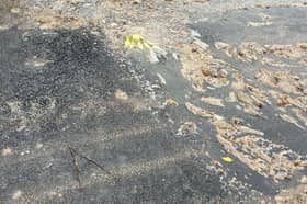 Sewage running through the streets at Whitstable Heights.