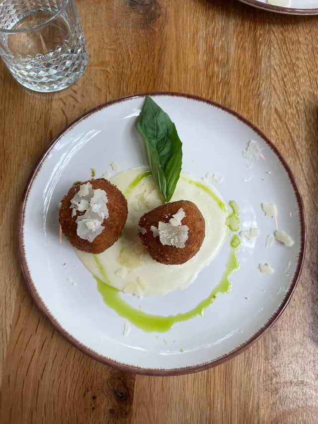 Delicious arancini in London