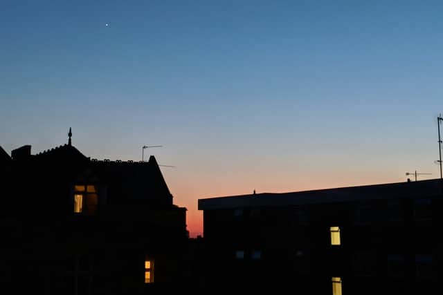 Night sky over Croydon, London