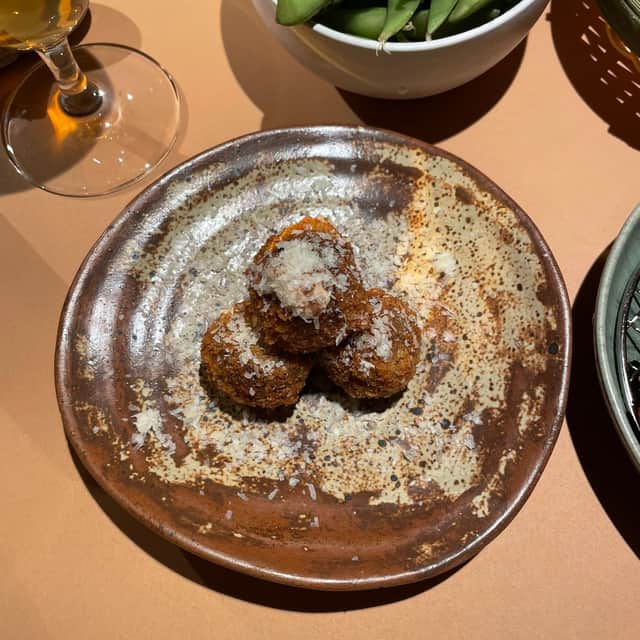 Mushroom croquettes were a meal highlight
