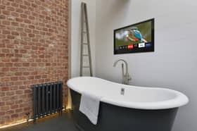 What a bathroom TV can look like. Photo: Frontline Bathrooms