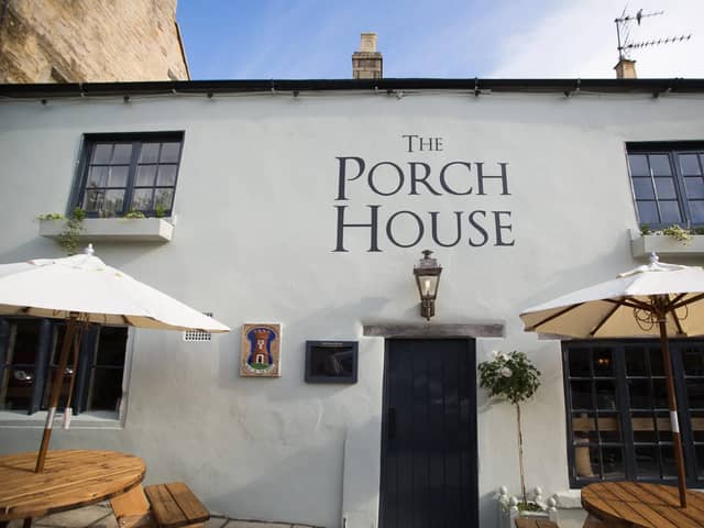 The Porch House - the oldest inn in England.