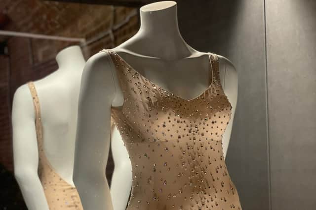 A replica of Marilyn's 'Happy Birthday, Mr President' dress